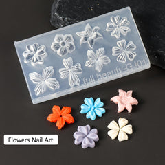 sutozmiwe finished 3D nail flower charms, adds lifelike decoration