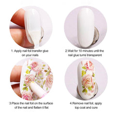 SUTOZMIWE finished nail with cured topcoat for glossy long-lasting finish