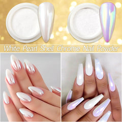 SUTOZMIWE gold chrome manicure close-up highlighting high-shine reflective finish