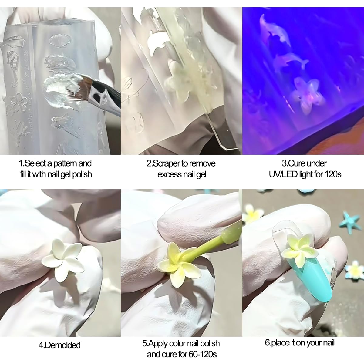 sutozmiwe finished manicure scene, makes salon-ready floral nails