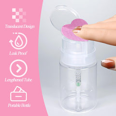 SUTOZMIWE pump in use dispensing acetone onto a wipe for precise application
