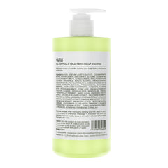 SUTUS shampoo in hand size comparison highlighting 500ml value