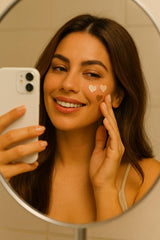 SUVEL label close-up showing Vitamin C infusion for brighter tone