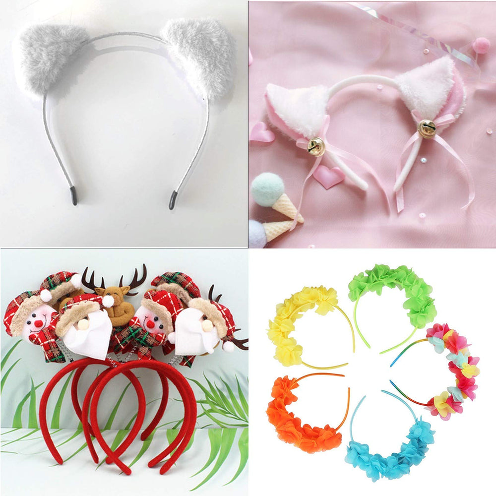 Suyegirl colorful headbands spread flat displaying vibrant mixed colors