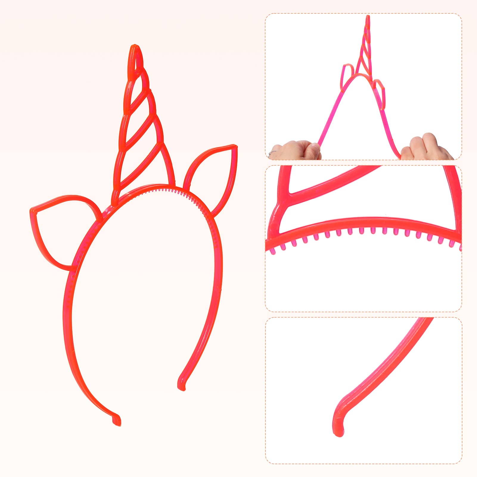 suyegirl headband teeth detail illustrating secure anti-slip grip