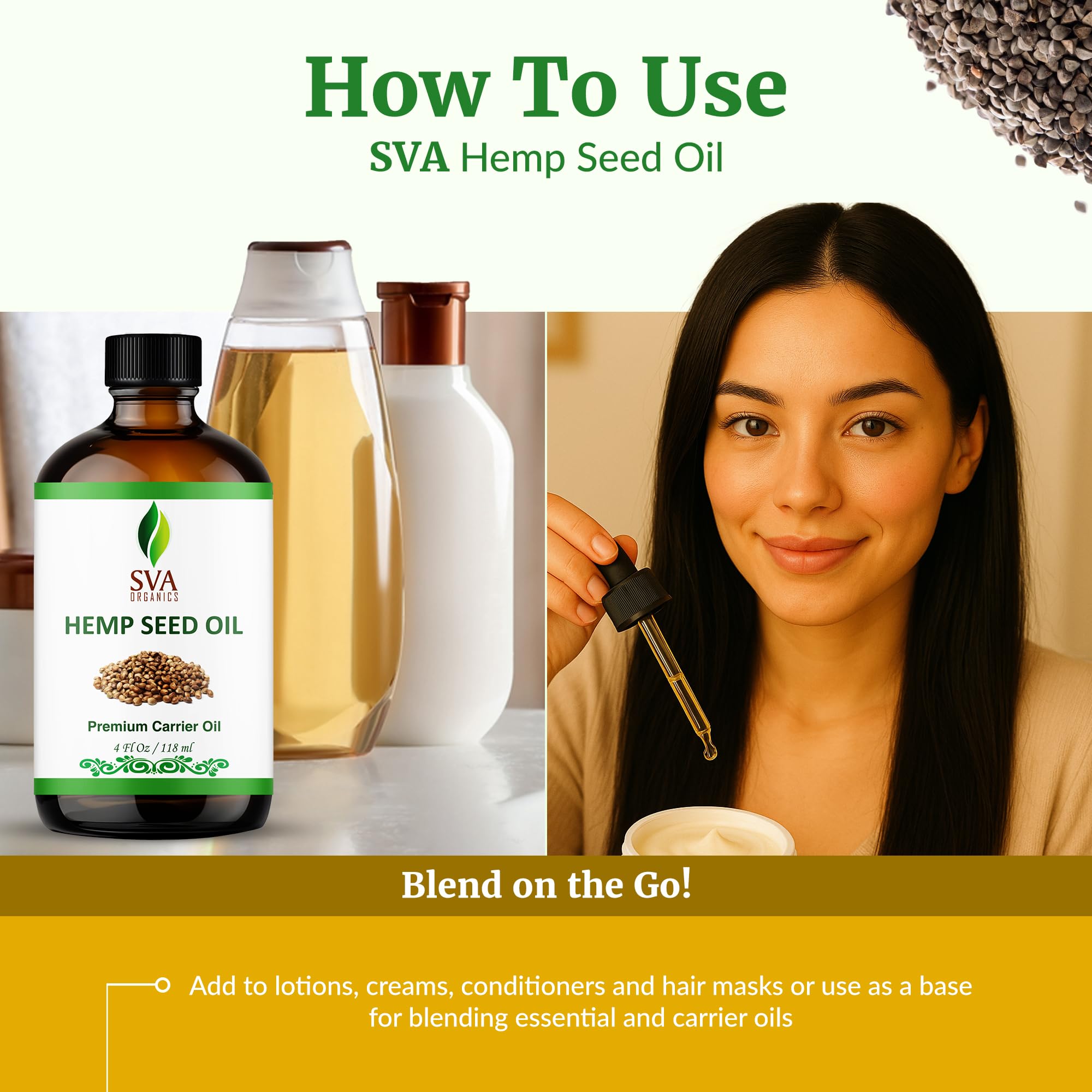 SVA ORGANICS being mixed into cream demonstrating DIY cosmetic enhancement