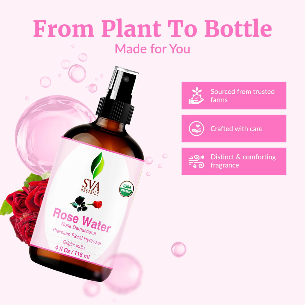 SVA ORGANICS misting on skin demonstrating instant refresh and hydration