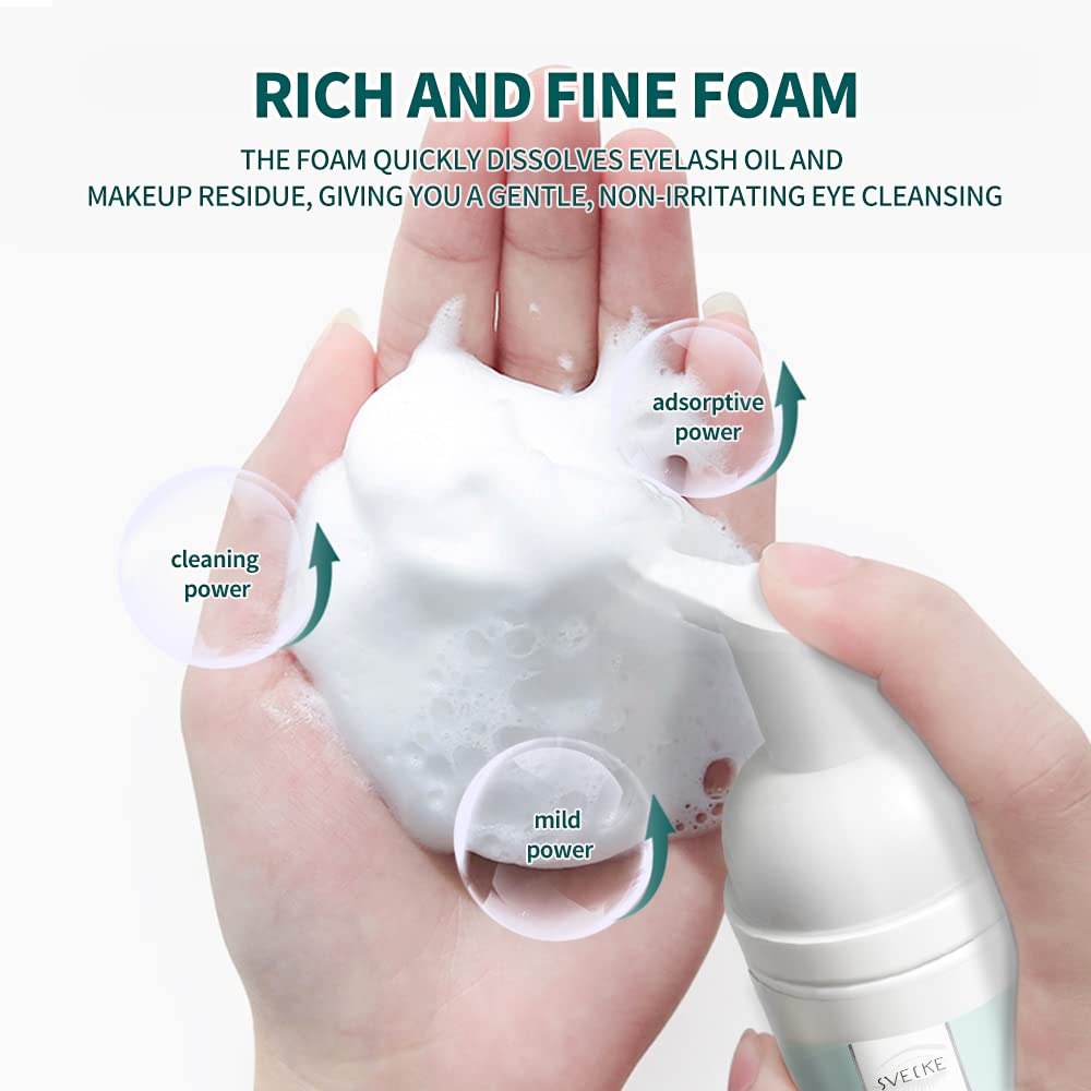 SVECKE foam texture on hand, shows mild foaming and easy lather