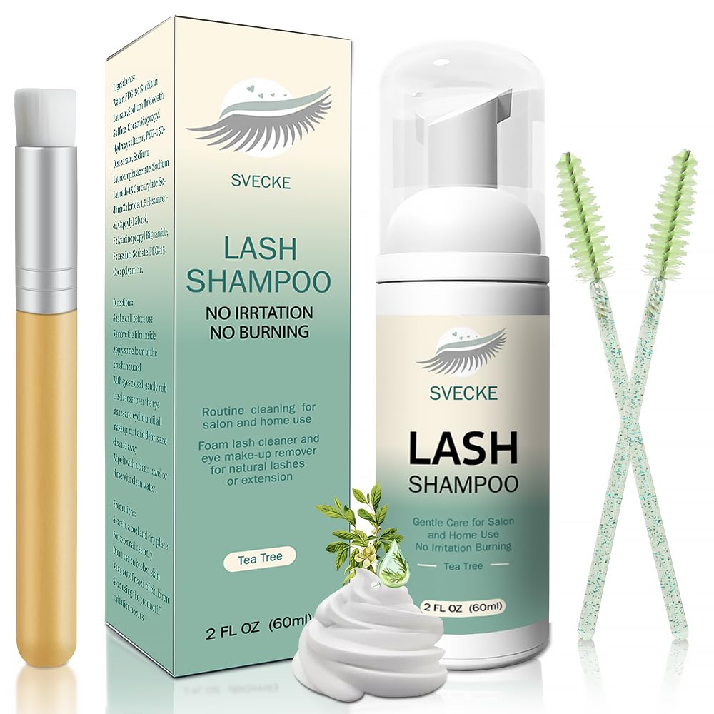 SVECKE front packaging showing bottle and brushes for clear salon storage