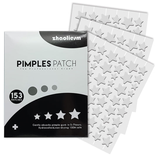 SVIPTP front packaging showing 153 clear star patches and benefits