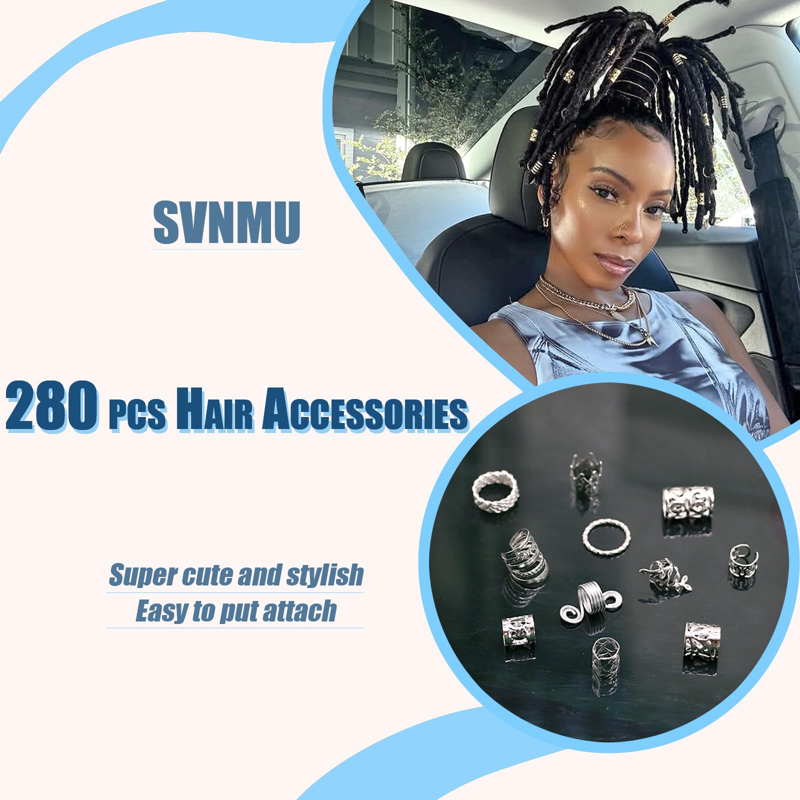 SVNMU hollow ring detail showing smooth edges that protect hair