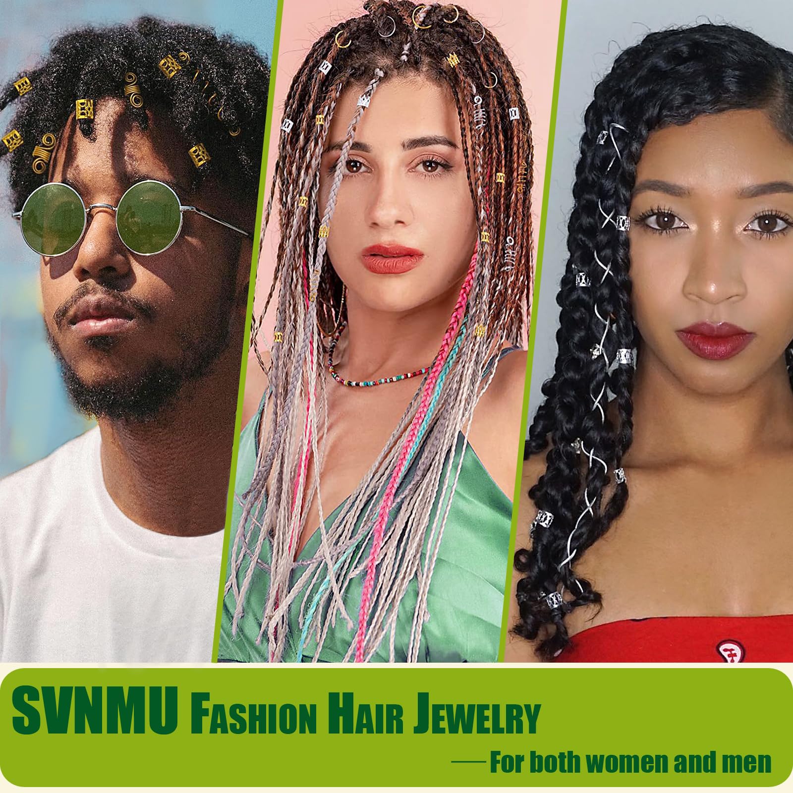 SVNMU pieces shown against fingers for size comparison, visual fit guide