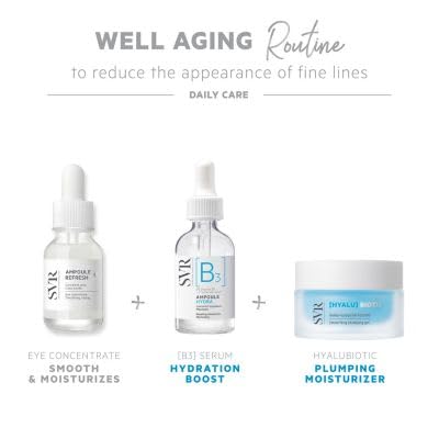 SVR serum on bathroom shelf in routine setting suggesting daily skin comfort