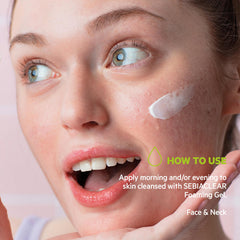 SVR Sebiaclear Hydra label and ingredients view emphasizing niacinamide and hyaluronic acid for barrier support