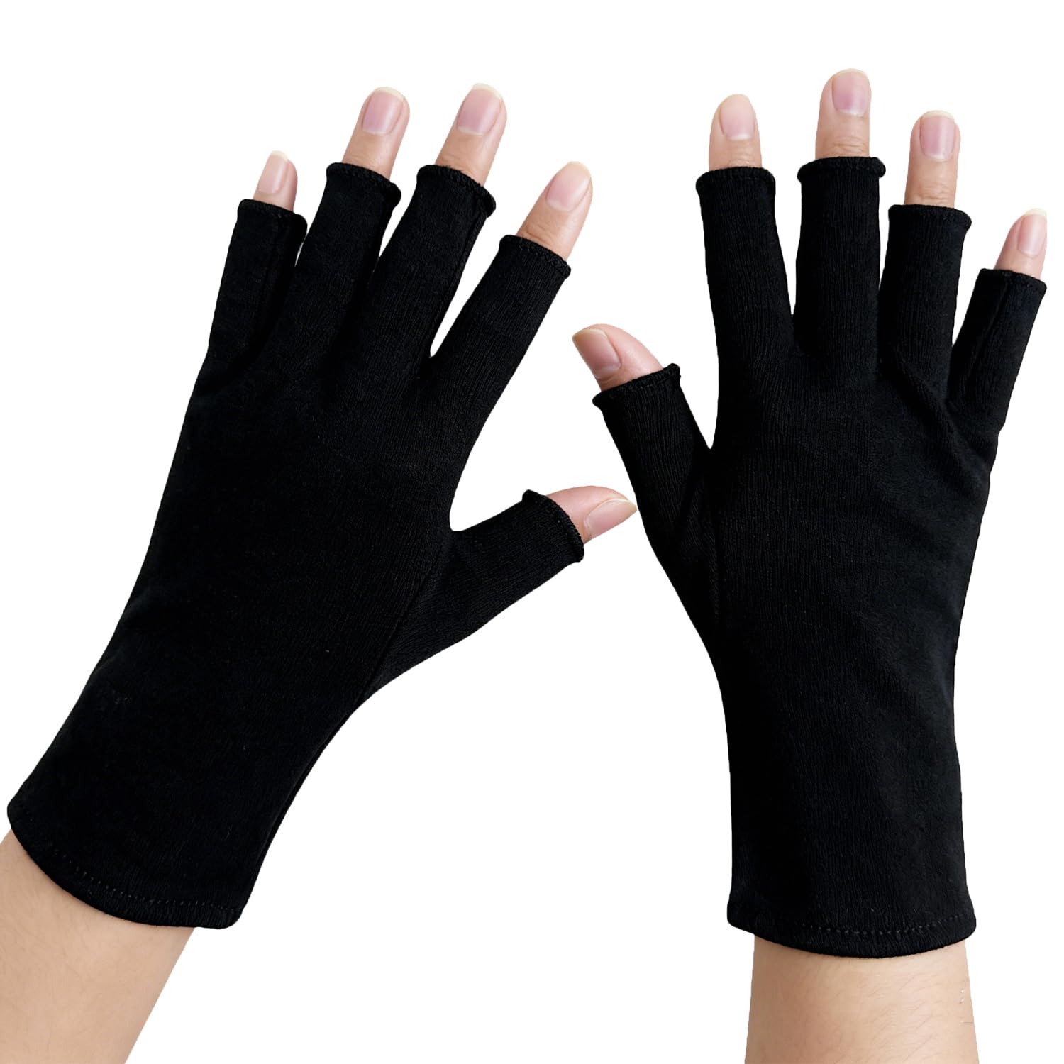 swaker gloves front packaging showing four black pairs and neat fold benefit reusable set