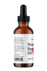 Sweet Essentials oil texture close-up on palm, showing fast-absorbing finish