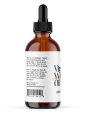 Sweet Essentials oil applied to hair ends in bathroom setting, demonstrates conditioning benefit