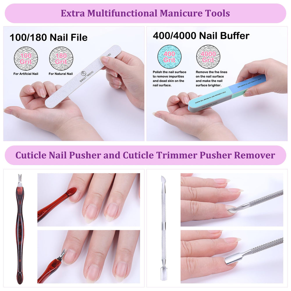 SWEET TREND nail file surface texture for smooth polishing and professional results