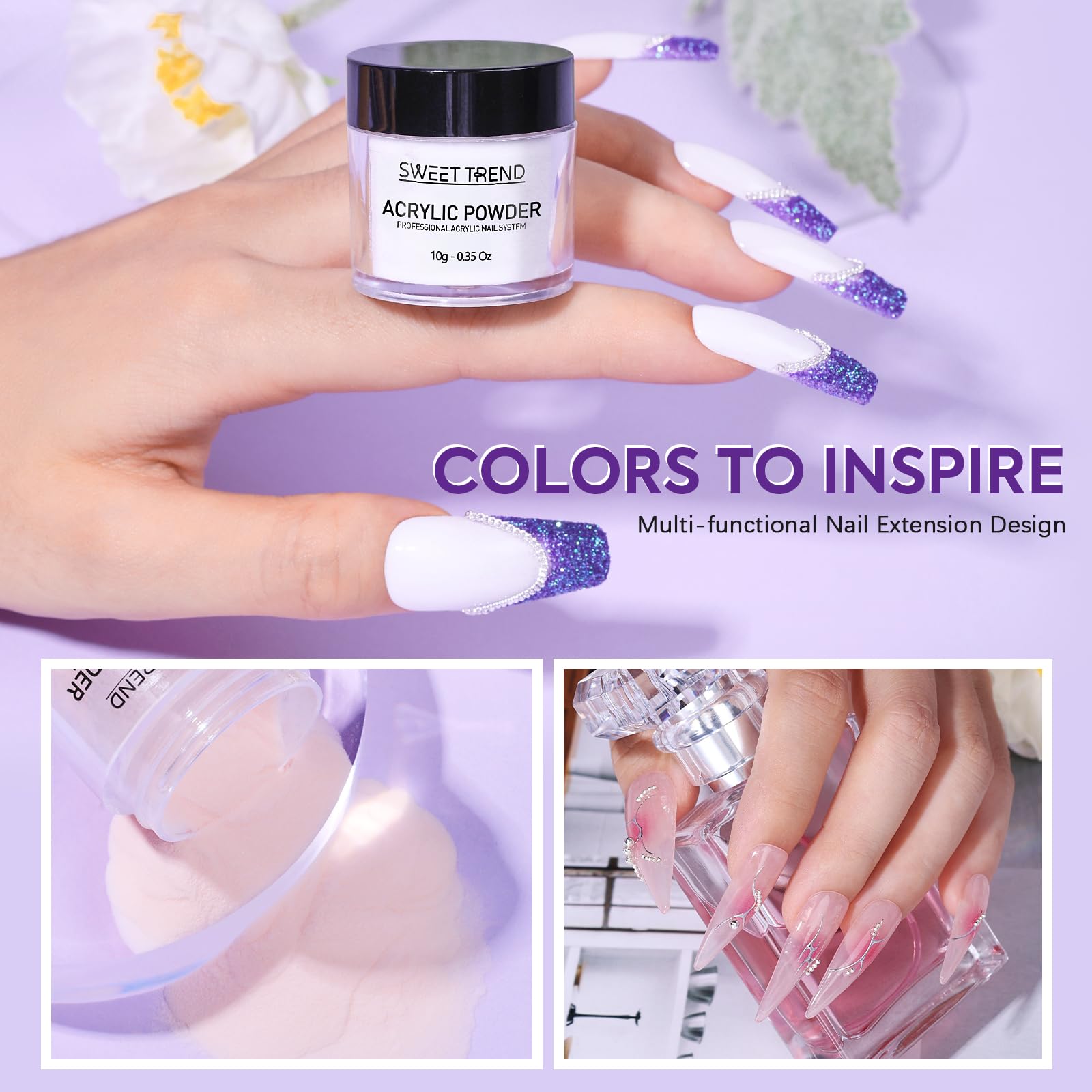 SWEET TREND lifestyle at-home manicure setup for easy practice
