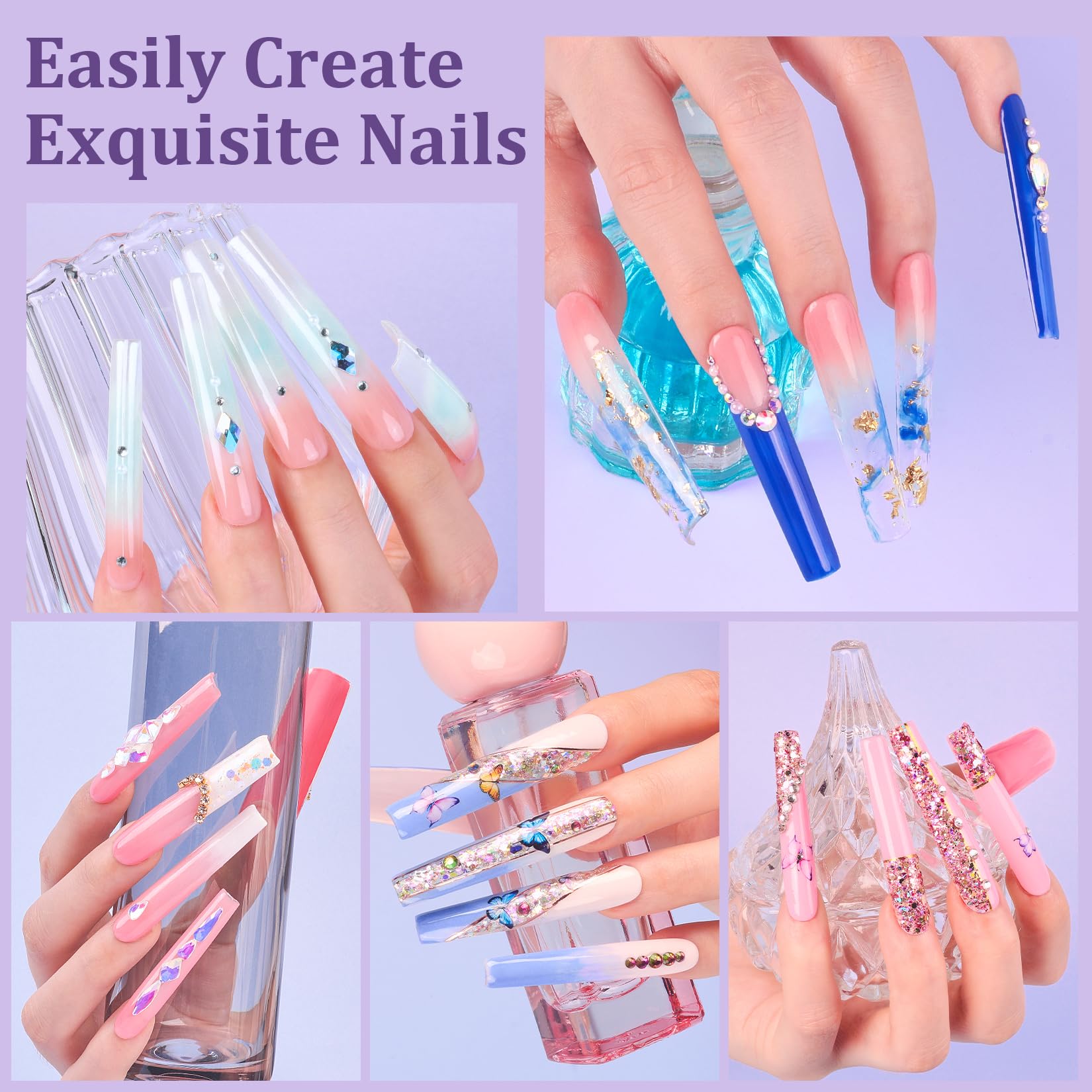 Sweet Trend finished manicure lifestyle shot showing salon-style nails at home