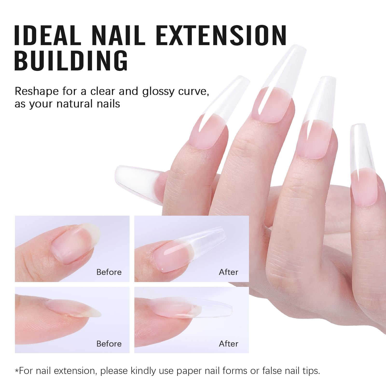 Sweet Trend nail forms and tools ready for fast extension application