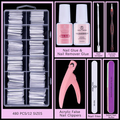 SWEET TREND display of 12 sizes of tapered square tips for precise fitting