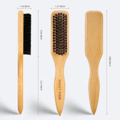 SWEET VIEW brush bristles soaked in warm water to reshape, restores bristle form benefit