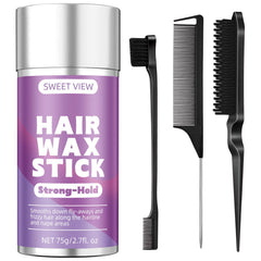 SWEET VIEW stick and brush front packaging shows kit benefits