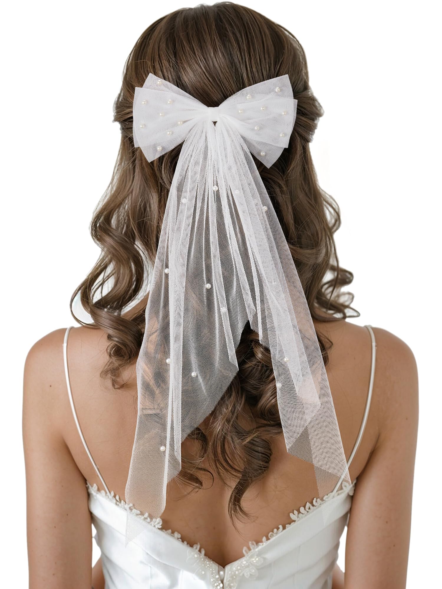 SWEETV bow veil front packaging shows elegant presentation and gifting benefit