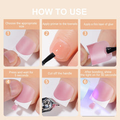 SWETIDY toenail tips beside ruler showing true size fit