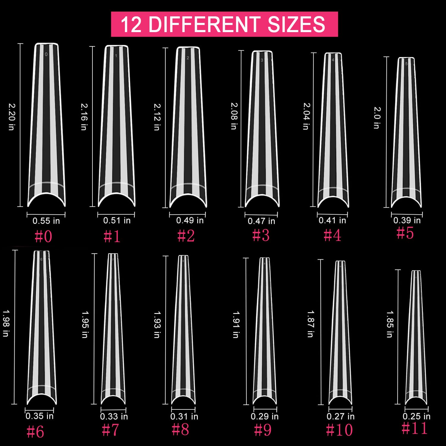 SWETIDY pre-numbered sizes 0-11 displayed for fast size selection advantage