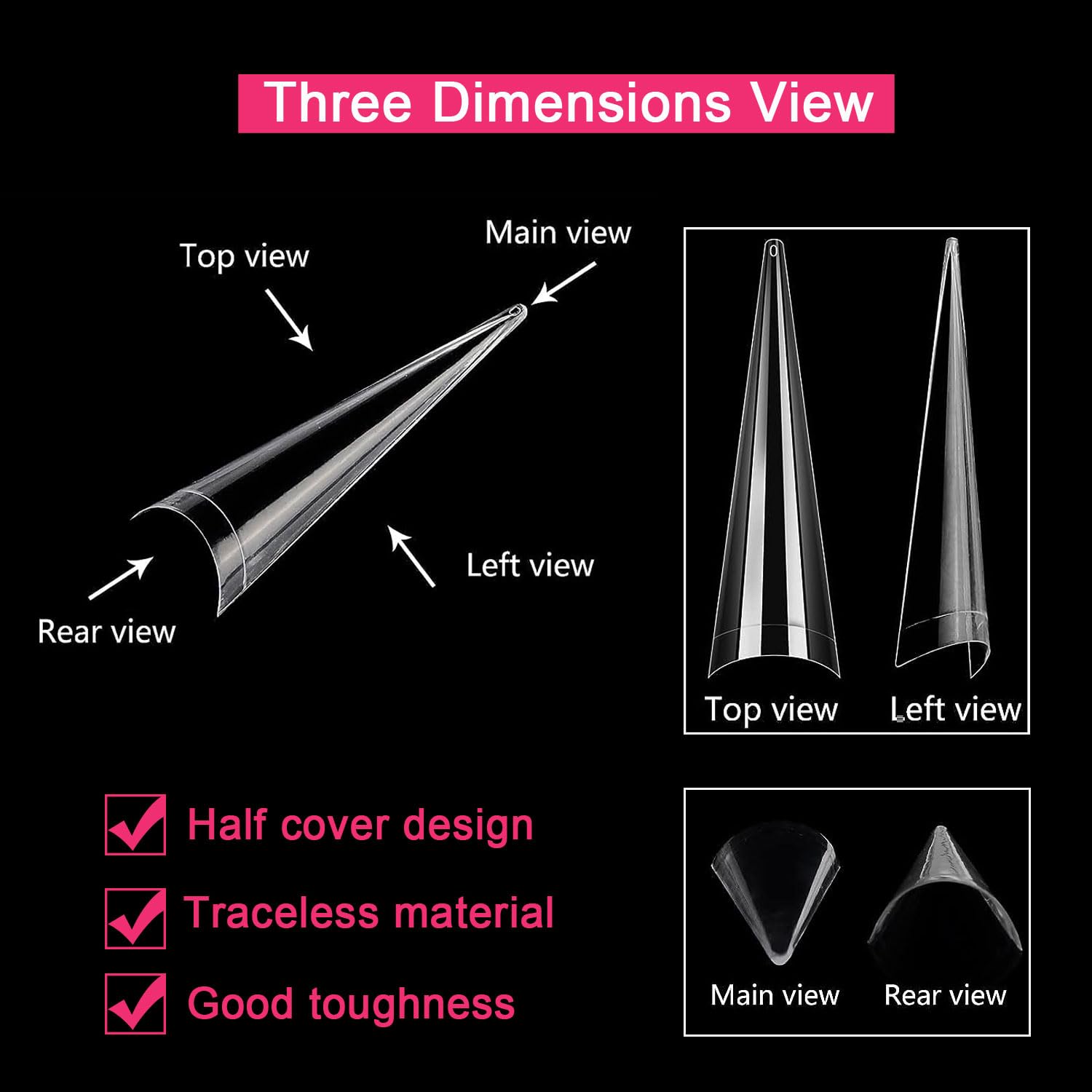 SWETIDY tips arranged in transparent box showing organized sizes and protection