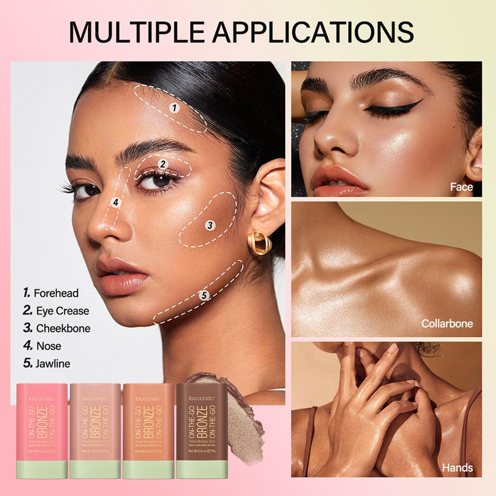 SWETIYOU bronzer twist mechanism exposed for easy, mess-free application