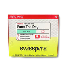 Swisspers front packaging showing 40-count and benefits