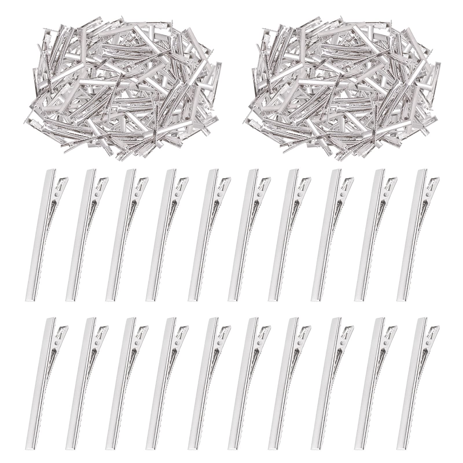 Swpeet front packaging of 200 silver 3-inch clips, durable supply