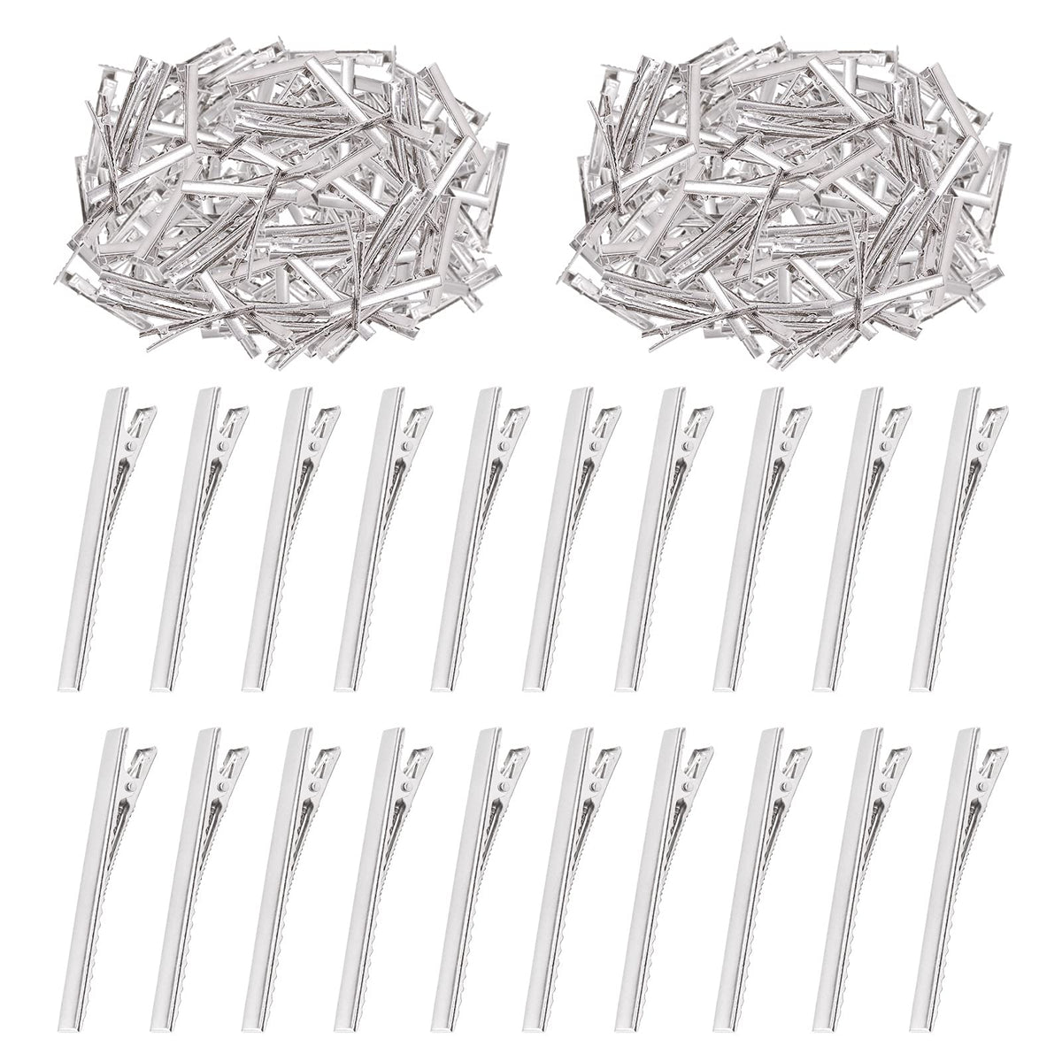 Swpeet front packaging of 200 silver 3-inch clips, durable supply