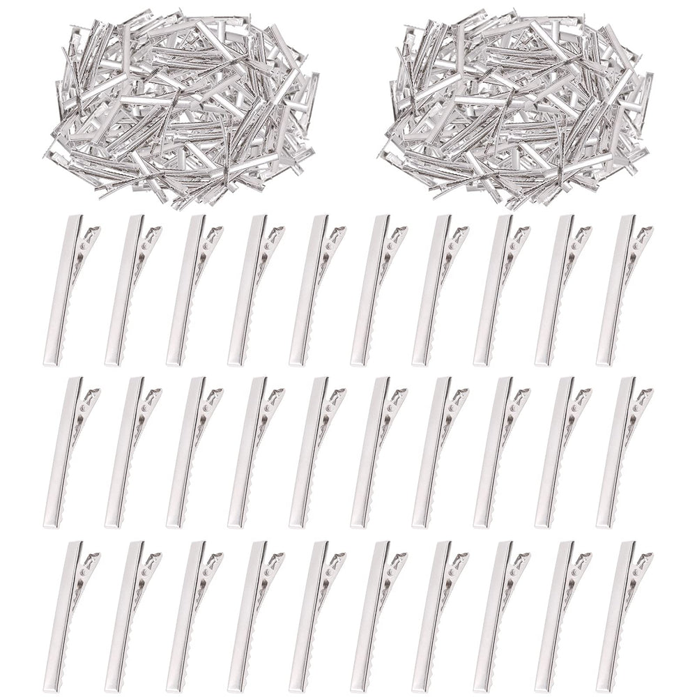 Swpeet front view of silver alligator clips showing neat bulk packaging and ready supply