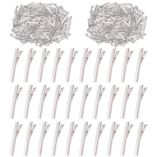 Swpeet front view of silver alligator clips showing neat bulk packaging and ready supply