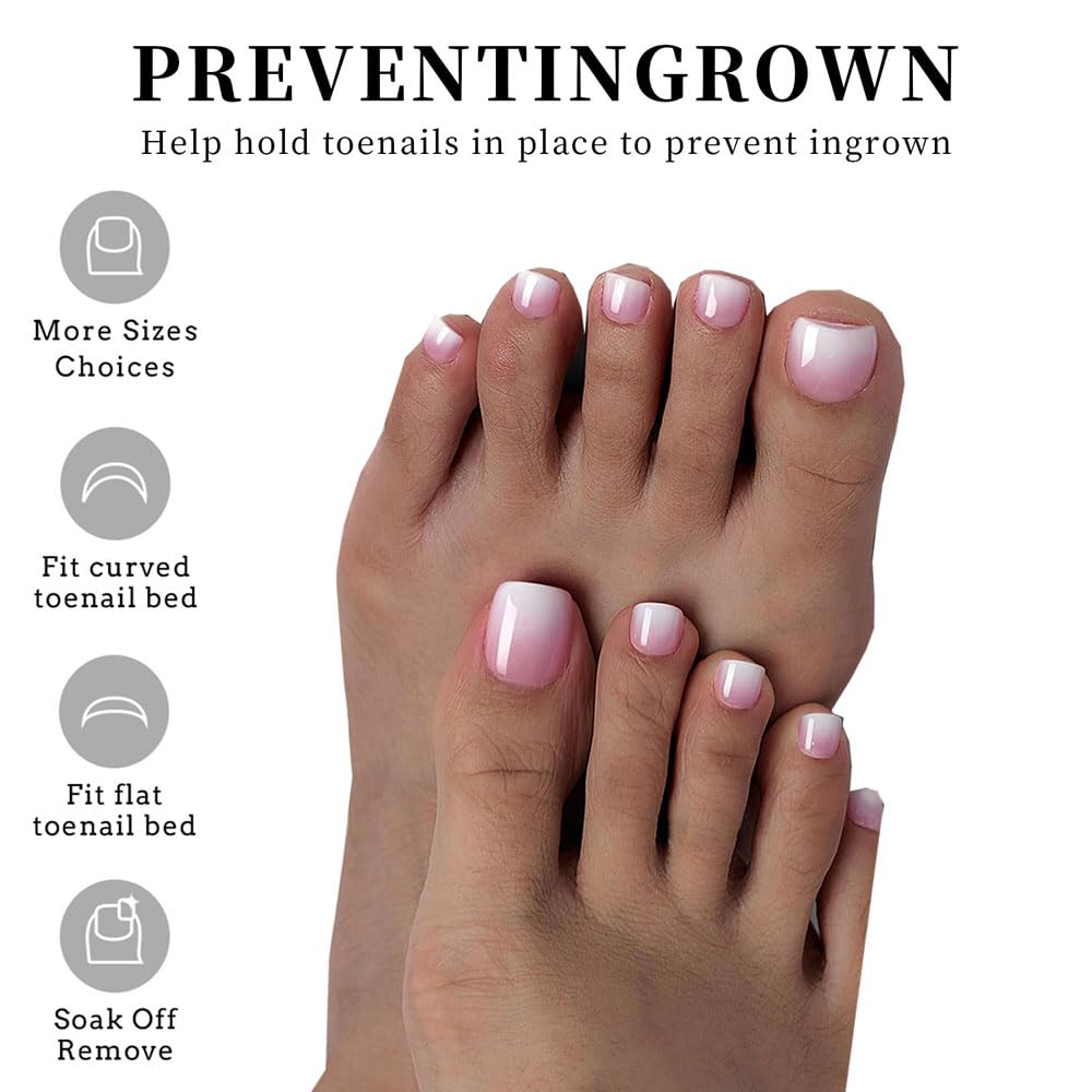 SWRITATSK toenail tips held in hand for scale and easy size selection benefit