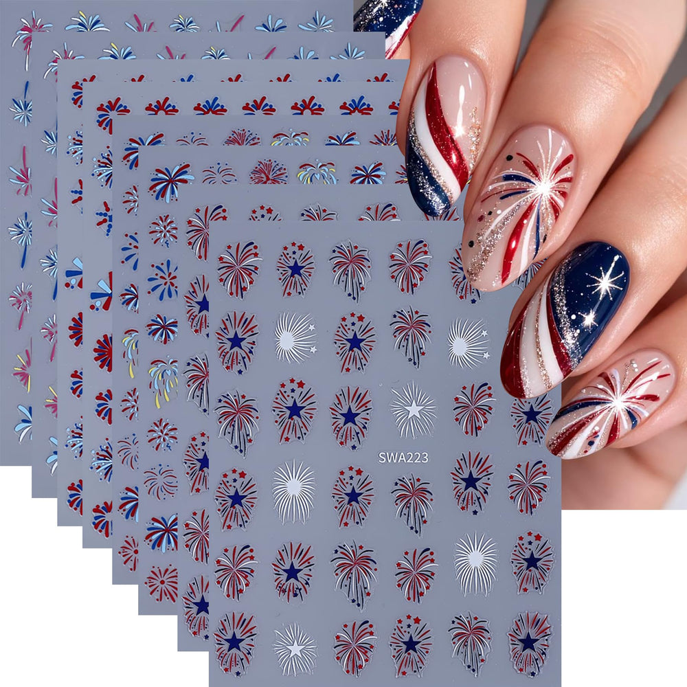 Sxidrosck front packaging showing 8 sheets and festive firework design benefits quick selection