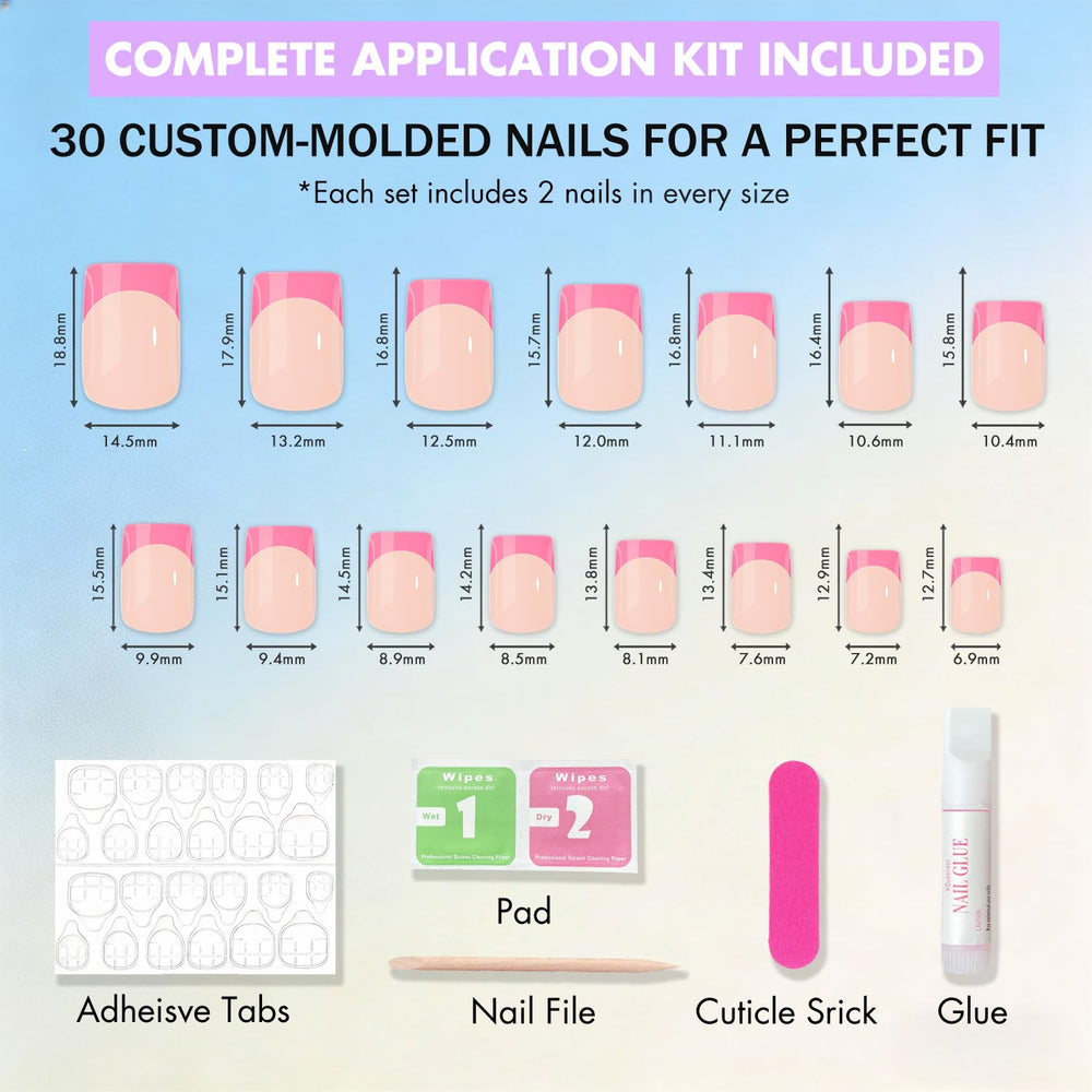 SXVME included tools and adhesives for quick at-home application