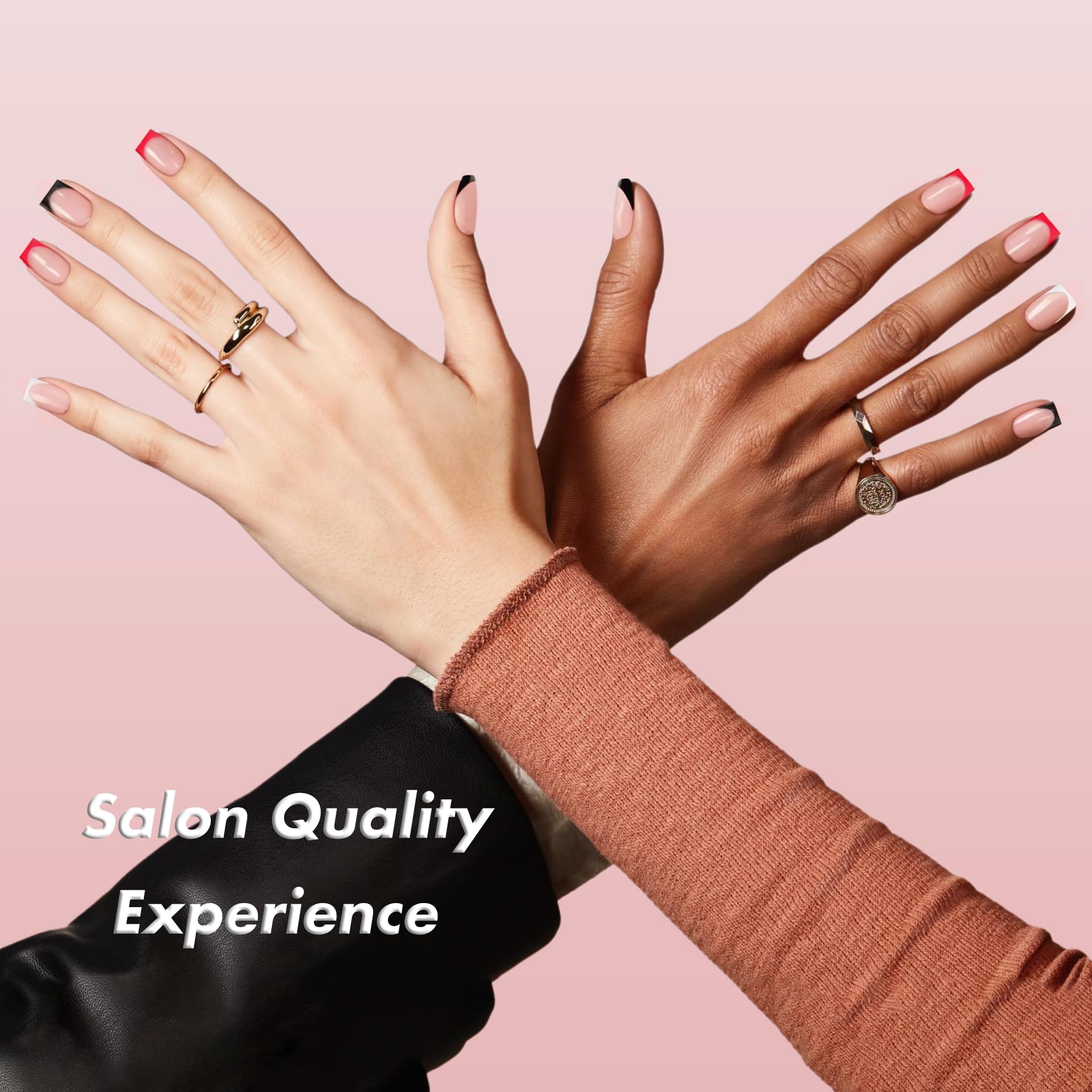 SXVME person pressing on a nail at home for fast salon-style results