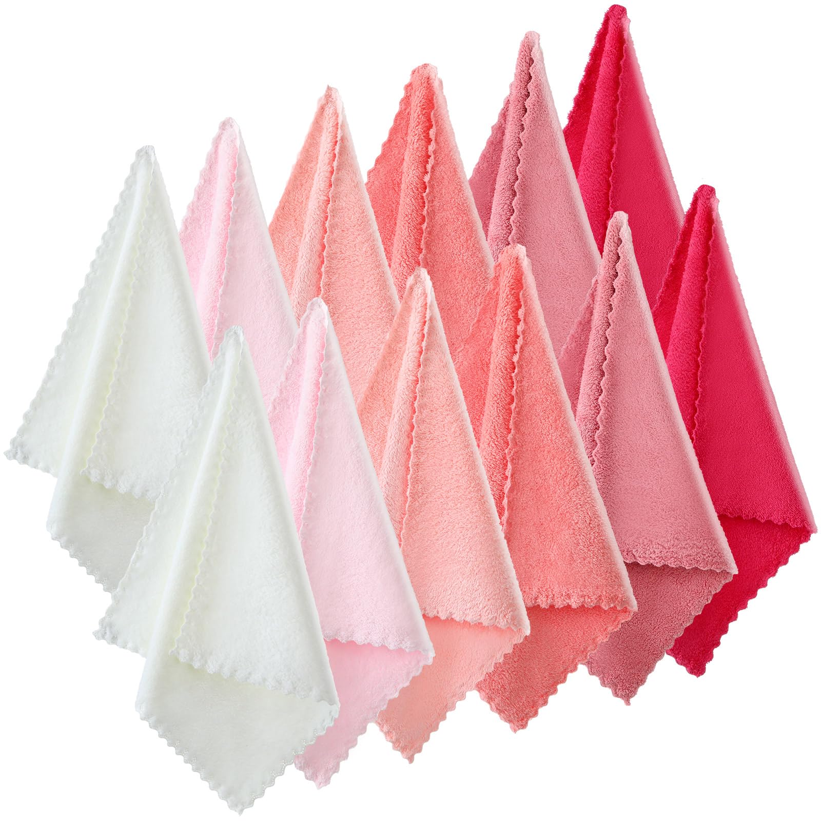 Syhood front pack of 12 coral-velvet cloths, convenient travel set