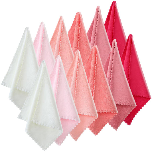 Syhood front pack of 12 coral-velvet cloths, convenient travel set