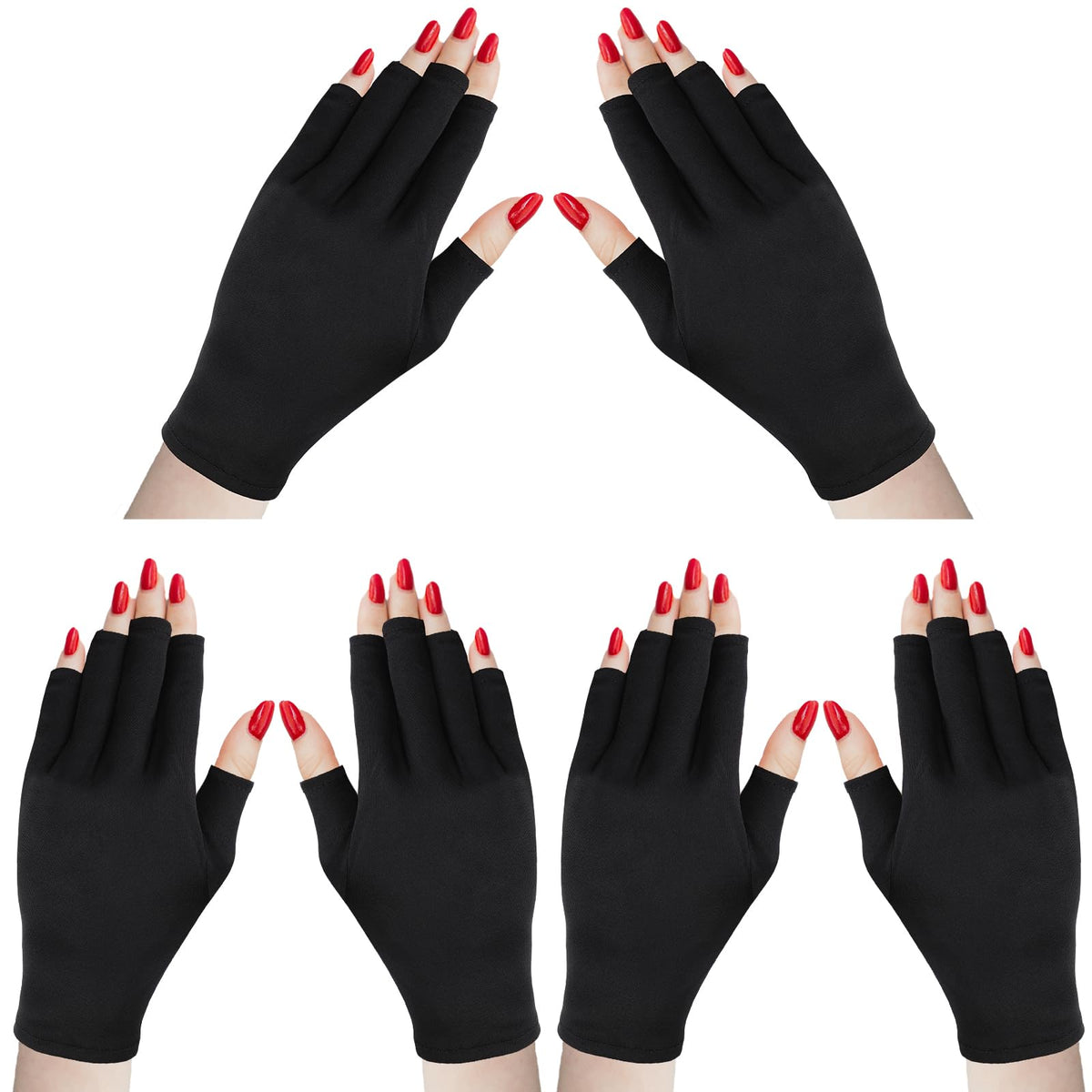 Syhood front view packaging showing three glove pairs and clear protection benefit