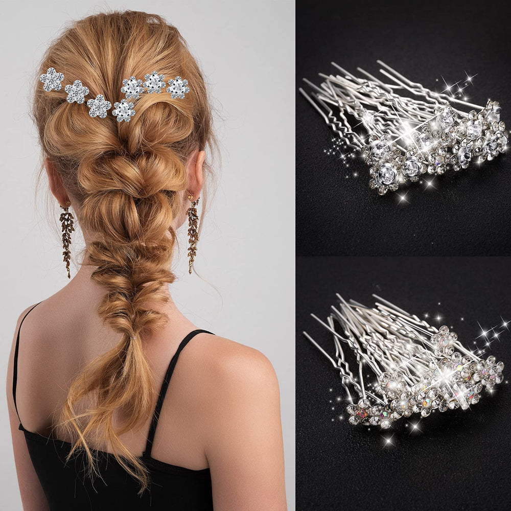 Syhood hair pin securing bridal updo for secure elegant hold