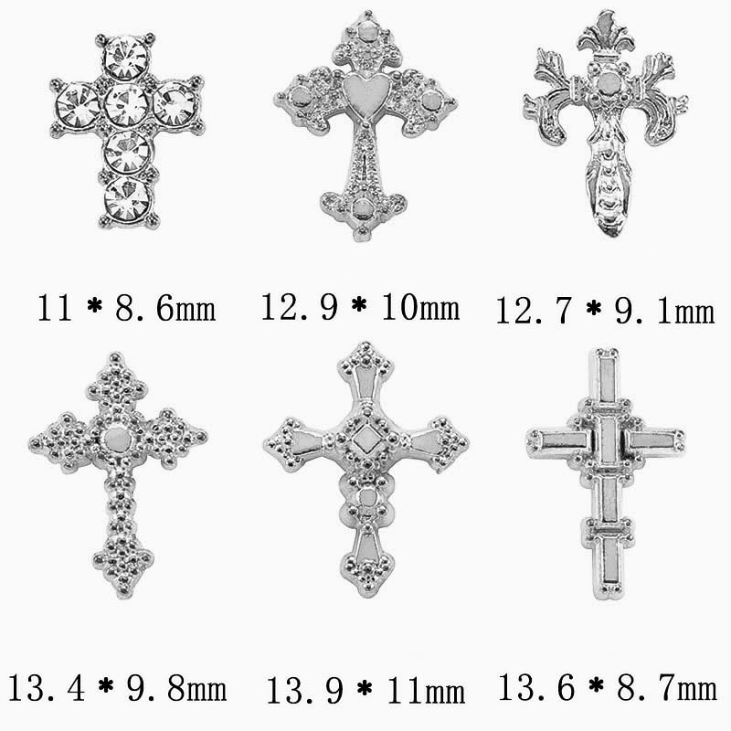 Symphonyw close-up of alloy cross charm detail that highlights precision