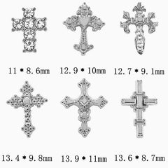 Symphonyw close-up of alloy cross charm detail that highlights precision