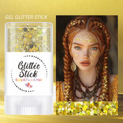 SYPAFG glitter applied on cheek delivering bold, photo-ready sparkle