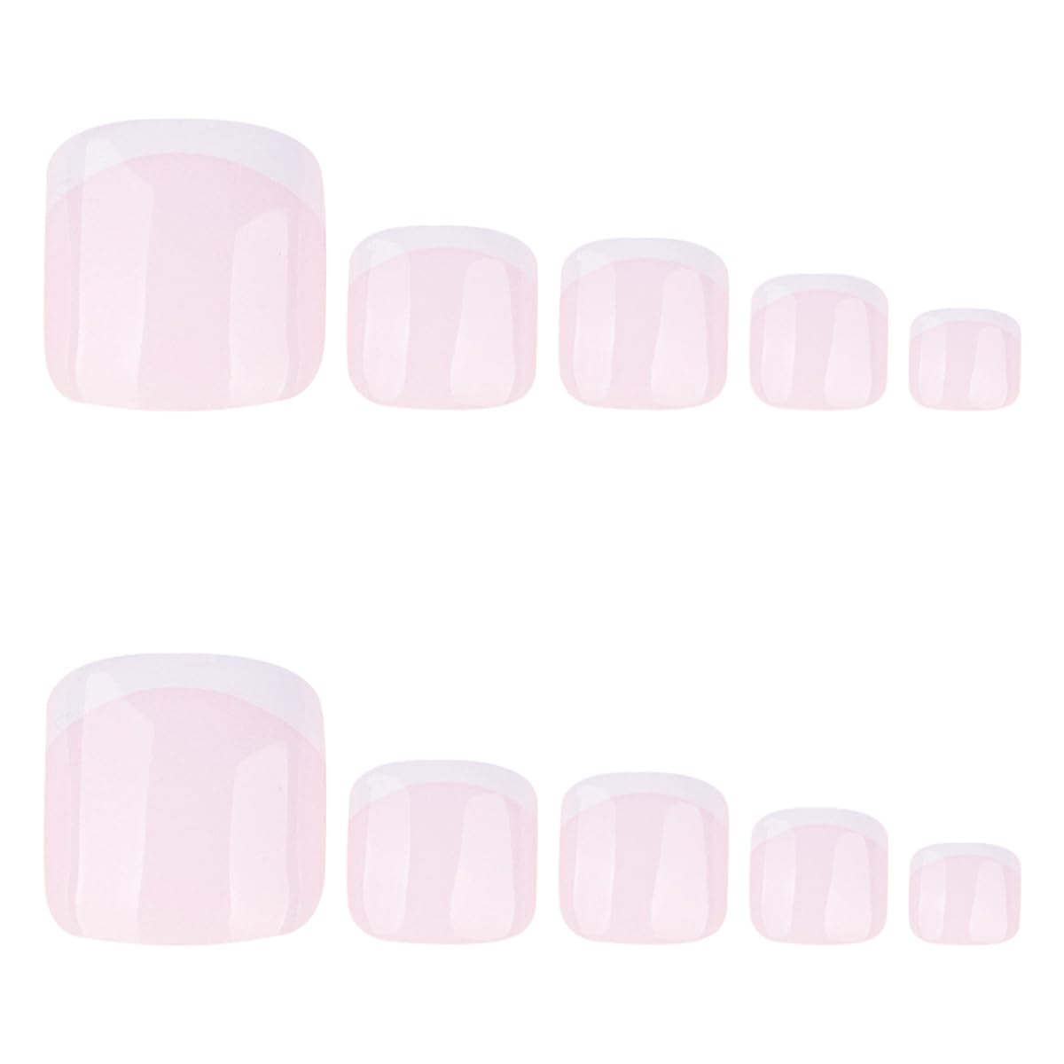 SYPAFG close-up of milky white French tip detail, crisp natural finish